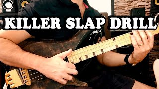 SLAP BASS LESSON  Amazing Hammer  On Bass Drill [upl. by Christan954]