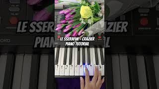 LE SSERAFIM  Crazier Piano Tutorial notpianika notangka music lesserafim [upl. by Lesab]