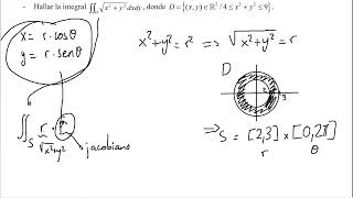 Integral doble cambio a coordenadas polares 1 [upl. by Missak]