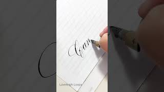 quotCandlequot Copperplate Calligraphy Quote ASMR letteringchallenge [upl. by Ttereve]