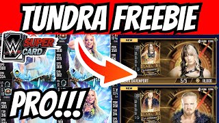 TUNDRA PRO TUNDRA FREEBIE  MINI WWE Supercard PACK OPENING [upl. by Aratahs86]