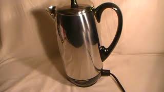 Farberware Superfast Fully Automatic Model  142 B Percolator Coffee Pot [upl. by Atik819]