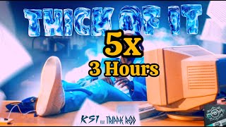 KSI Thick Of It 3 Hours at 5X Speed [upl. by Devy]