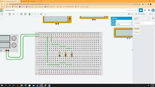 Breadboard Practice TinkerCAD Parallel [upl. by Yrrac]