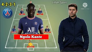 Potential line up PSG with Ngolo Kante  Transfer Rumours [upl. by Yhtir]