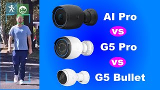 Unifi G5 Bullet vs G5 Pro vs AI Pro  UBIQUITI CAMERA COMPARISON [upl. by Gardel]