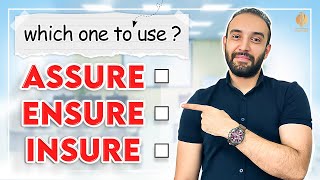 Assure  Reassure  Ensure  Insure  Meaning  Usage  Practice [upl. by Federica]