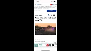 Train Hits Person In Vail AZ Milepost 10036 Aftermath Recorded [upl. by Zoilla]