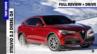 Alfa Romeo Stelvio 22 Diesel Q4 Car Review  Driving Report GOMMEBLOG [upl. by Baiss111]