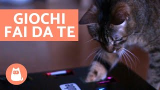 GIOCHI per gatti FAI DA TE con scatole di cartone 📦 [upl. by Aznarepse]