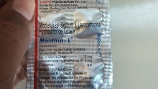 montina l tablet uses in hindi एलर्जी की समस्या के लिए यूज होने वाली टेबलेट [upl. by Egres]