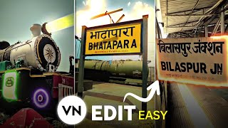 Easy Way To Edit This Types Of Viral Reels In Mobile  Train Reels Editing [upl. by Munmro]