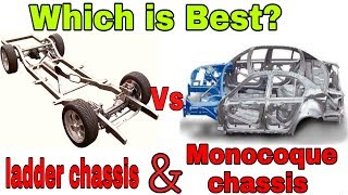 Ladder chassis and monocoque chassis difference Automobile theory explain [upl. by Stoeber]