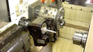 Thread Whirling on a CNC Swiss Lathe [upl. by Elrahc]