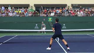 Roger Federer vs Diego Schwartzman Practice Clip 4 [upl. by Gavin]