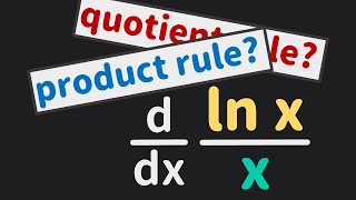 Two Ways to Differentiate lnxx  Derivative  Calculus  Glass of Numbers [upl. by Senilec]