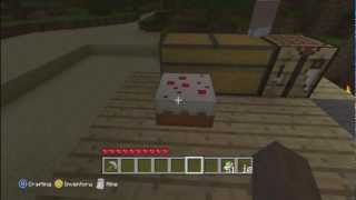 How to eat a cake on Minecraft May 2012 [upl. by Einnep913]