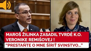 Maroš Žilinka Remišovej priamo do očí PRESTAŇTE O MNE ŠÍRIŤ TOTO SVNSTVO [upl. by Wyndham]