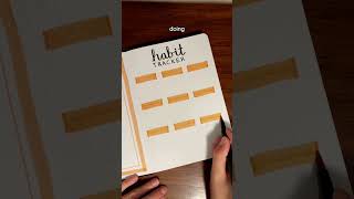 October bullet journal setup 🧡 hope we all have a good month bulletjournal bujo habittracker [upl. by Aciras]