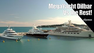 The Largest MegaYacht Dilbar V mere SuperYachts [upl. by Hyrup]