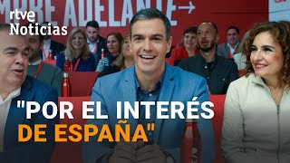 INVESTIDURA SÁNCHEZ DEFIENDE la AMNISTÍA ante el COMITÉ FEDERAL del PSOE  RTVE Noticias [upl. by Maddalena412]