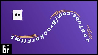 Animate Text on a Custom Path  After Effects [upl. by Rumilly]