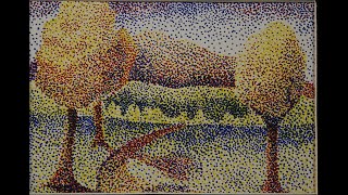 Landscape in Pointillism [upl. by Shulock]