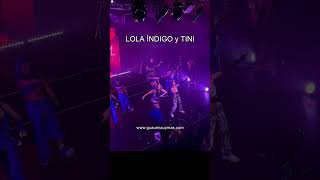 Lola Índigo y TINI cantando LA NIÑA DE LA ESCUELA en Buenos Aires Argentina Teatro Vorterix [upl. by Mccollum315]