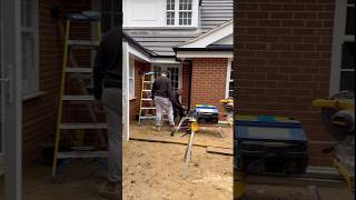 Nearly finished 🙌🏽 builders extension orangery carpentry decoration brick roofing windows [upl. by Agler]