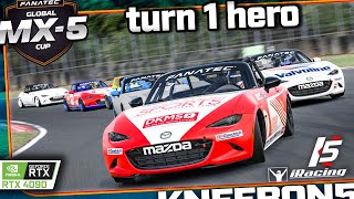 Global MX5 Cup  Oulton Park  iRacing Road [upl. by Catlaina]