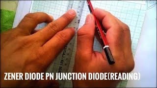 the characteristic curve of zener diode pn junction diodereading  physics practical experiments [upl. by Rosamund956]