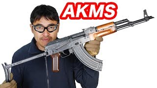 LCT GHK AKMS 【究極のAKMS】GBB メタルリアルウッド マック堺 エアガン開封レビュー [upl. by Sallee]