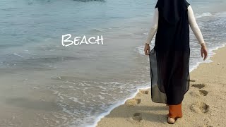 Asmr beach sounds ˖°🌊·°🫧𓇼⋆🦪₊ VlogIndonesia [upl. by Daza]