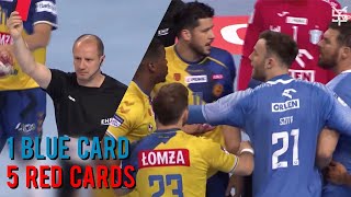 5 Red Cards amp Blue Card In One Match ● Wisla Plock vs Kielce ● 2022 ᴴᴰ [upl. by Ajit]