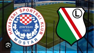 Zrjinski Mostar vs Legia Warszawa bramki [upl. by Dyche]