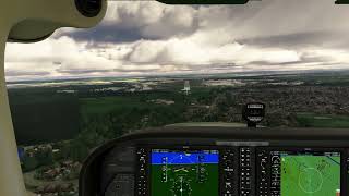 Cessna 172 Landing at Hawarden Airport EGNR  MSFS [upl. by Behlke]