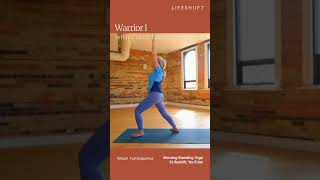 Warrior Stretch  Morning Standing Yoga with lifeshiift short [upl. by Wei]