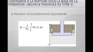 25capacité portante des fondations superficielles Fasc 62 Titre V [upl. by Savory]