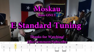 Moskau  Dschinghis Khan Bass ONLY Cover with Tabs [upl. by Finbur]