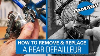 How to Remove and Replace a Rear Derailleur [upl. by Namurt118]