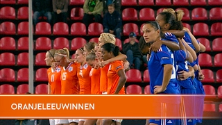 Highlights Penaltyserie OranjeLeeuwinnen Frankrijk 03092009 [upl. by Atrim665]