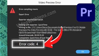 How to Fix Error Code 4 in Premiere Pro 4 Quick Ways [upl. by Delphinia643]