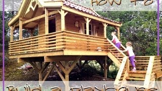 How to Build a Playhouse  Treehouse [upl. by Aihsined219]