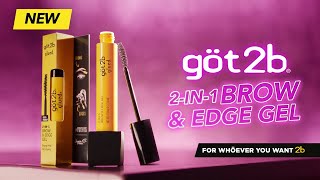 Sculpt shape and define with new göt2b 2in1 Brow amp Edge Gel [upl. by Tse]