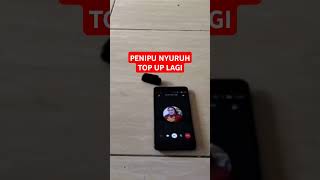 Penipu nyuruh top up lagi penipuantelepon penipuanterbaru penipuanonline prank [upl. by Birk6]