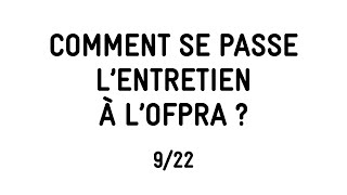 922 COMMENT SE PASSE LENTRETIEN A LOFPRA [upl. by Yeltnarb]