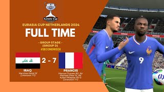 🇮🇶 27 🇫🇷 Group D  secondweek eurasiacupnetherlands2024 [upl. by Jeddy]