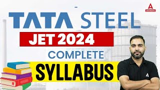 TATA Steel JET Syllabus 2024  TATA Steel JET 2024 Form Fill Up  Complete Syllabus By RK Sir [upl. by Inohtna]