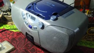 PHILIPS AZ5130 vcdMP3 CD sounds machine vcdmp3cd playback EX panium [upl. by Himelman]