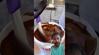 nutella chocolate dipped in cake  short chocolate videos nutellachocolate yummy shorts ytshort [upl. by Hafinah]